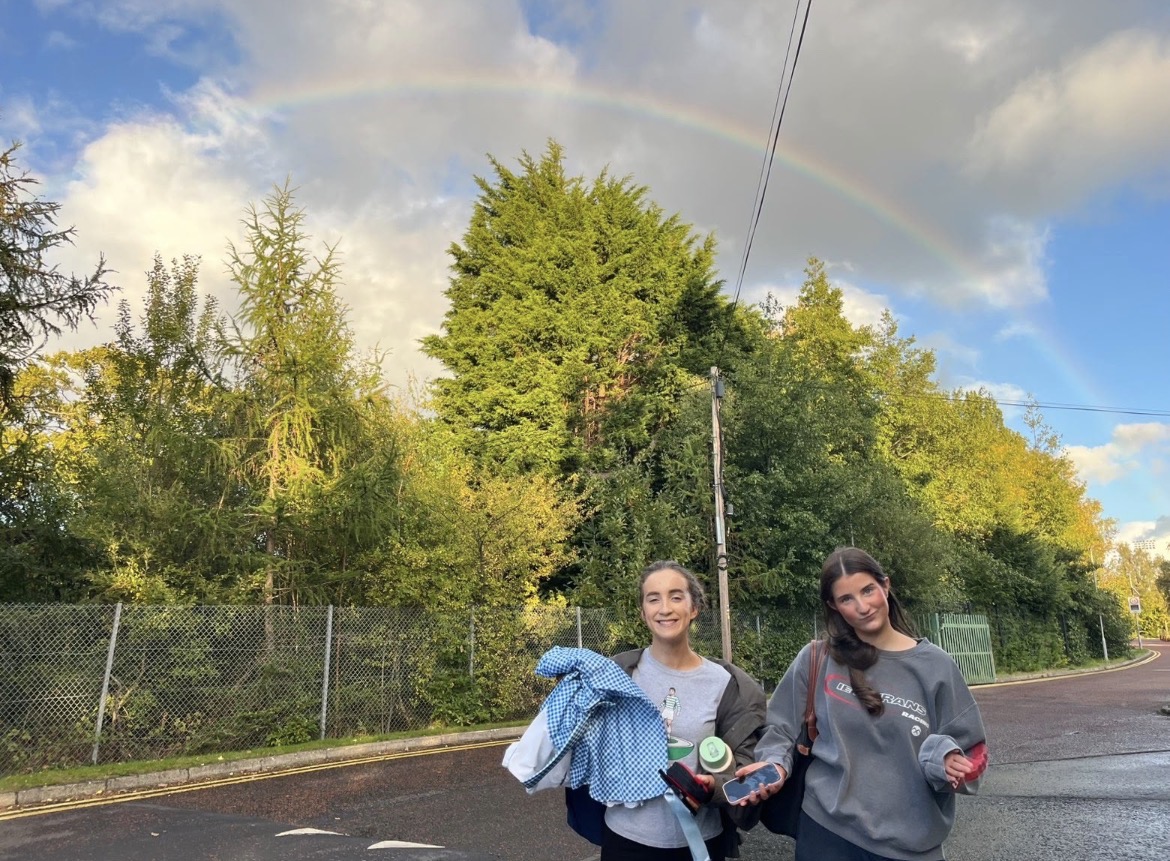 Alice, Our Dorothy, on the way to her final performance, under the rainbow