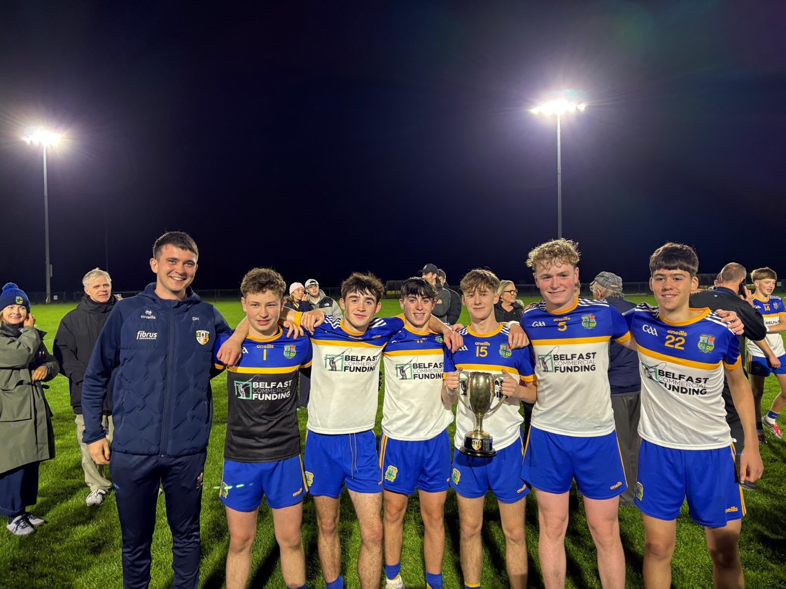 Aquinas students help St. Brigid's to U16 Antrim A championship